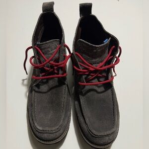 Cole Hann Suede with Red Laces